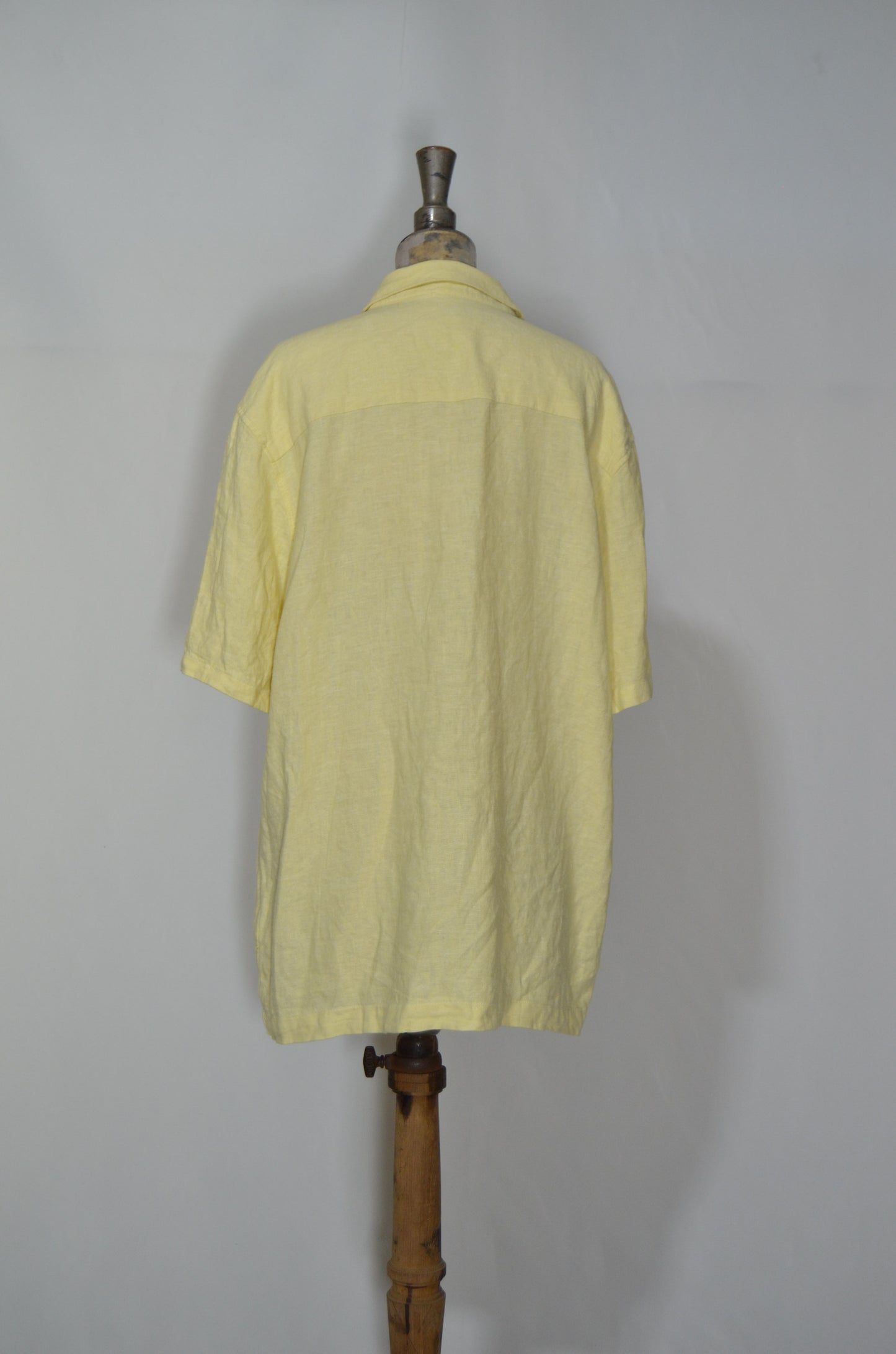 Yellow 100% Linen Soft Shirt