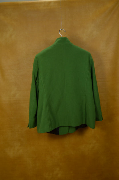 Green Wool & Cashmere Coat