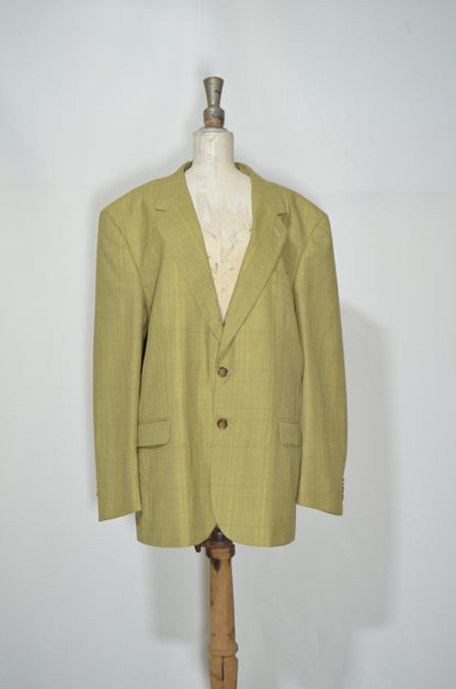 Yellow 80s Cut Tailored Jacket