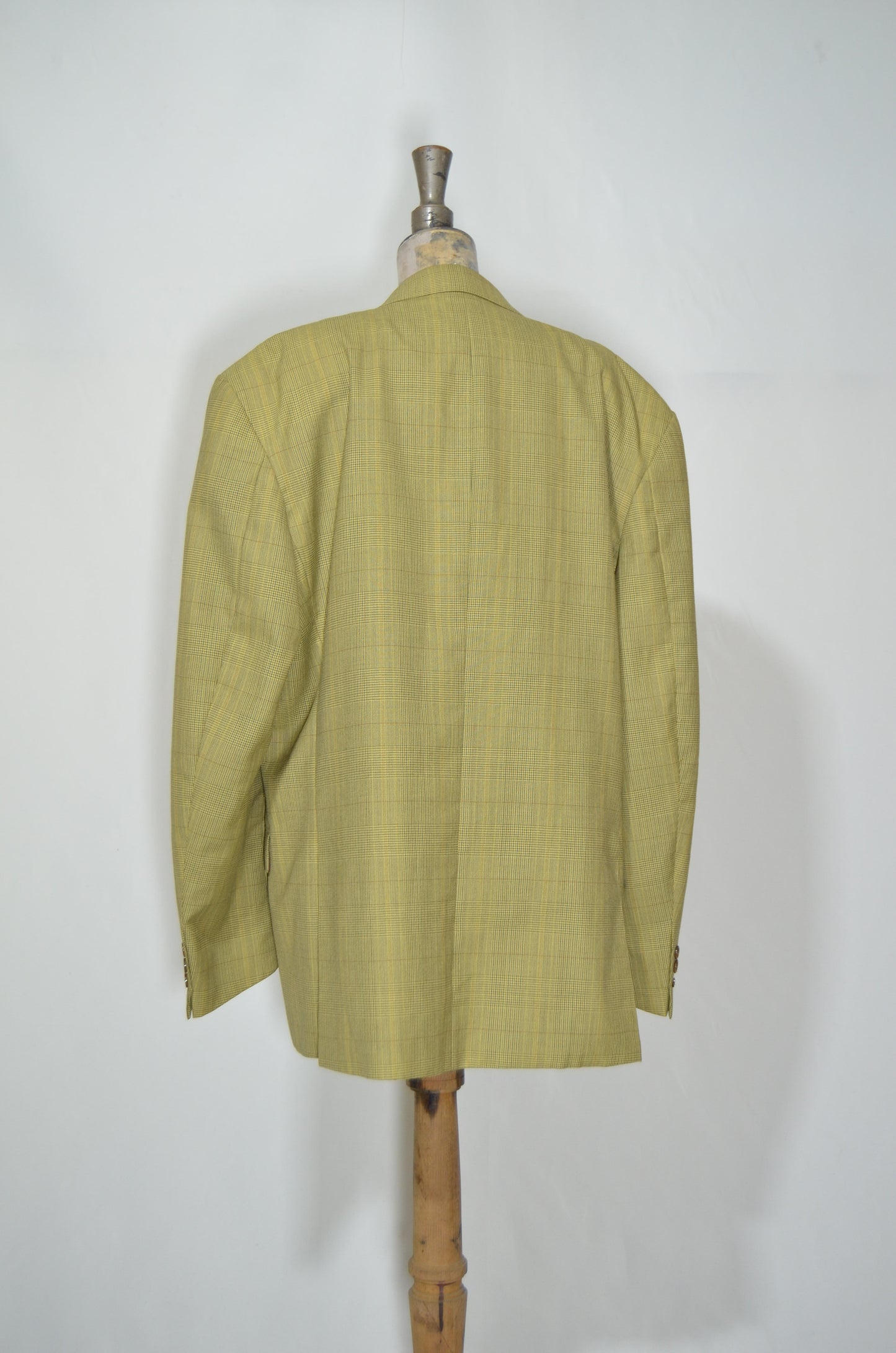 Yellow 80s Cut Tailored Jacket