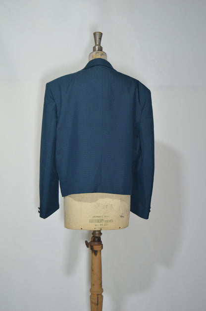 Blue Cropped Rare Tailored Jacket