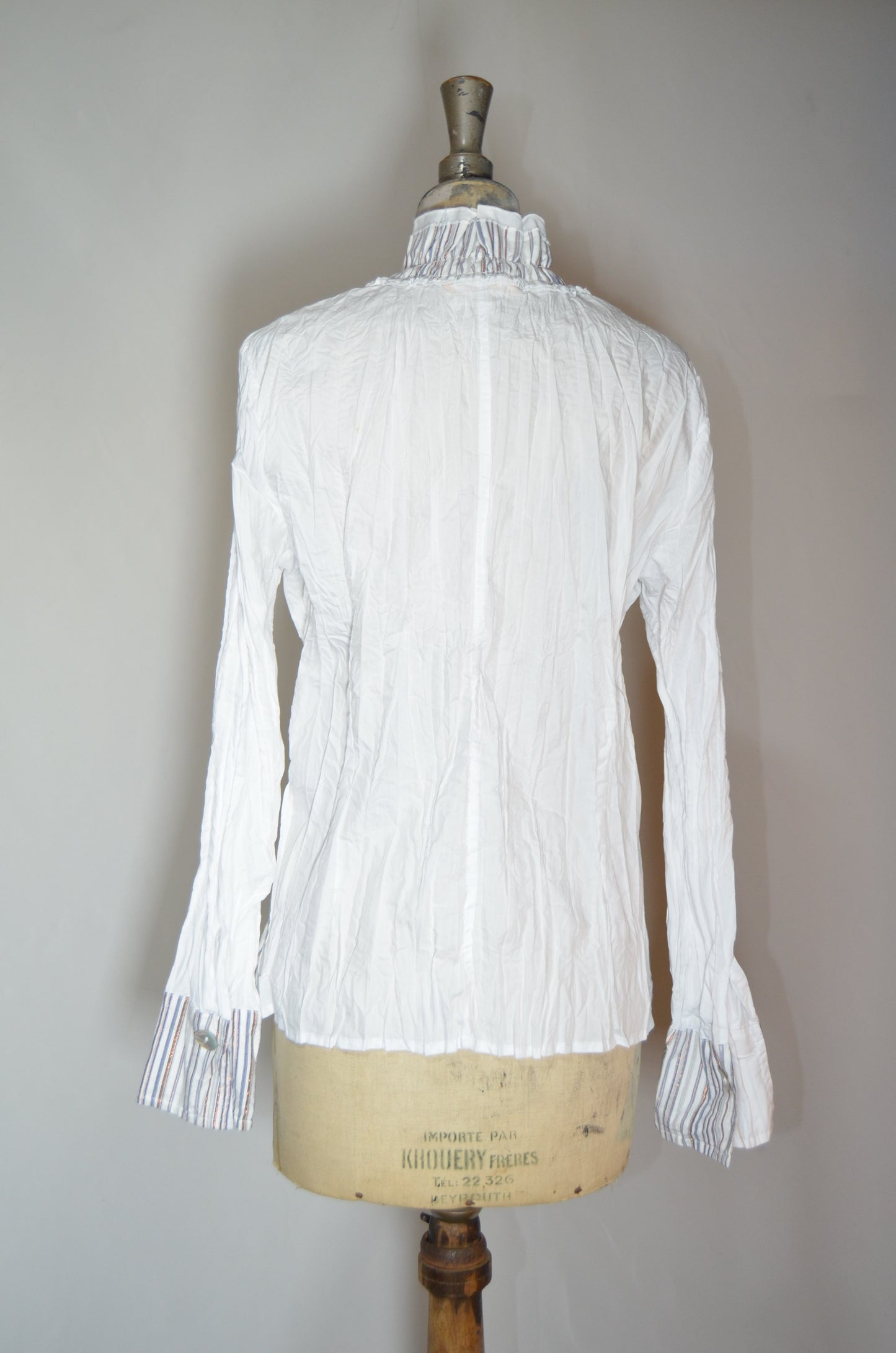 White Ruffled Edgy Shirt