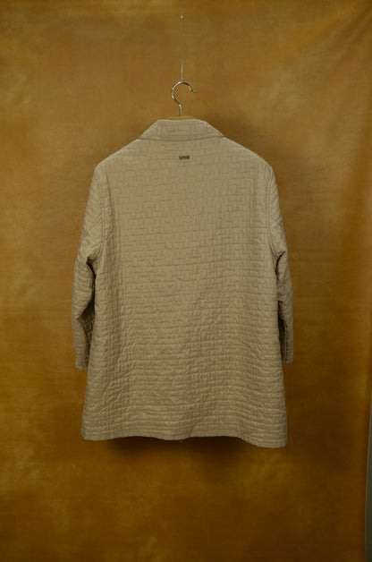 Vintage Weill Beige Quilted Coat