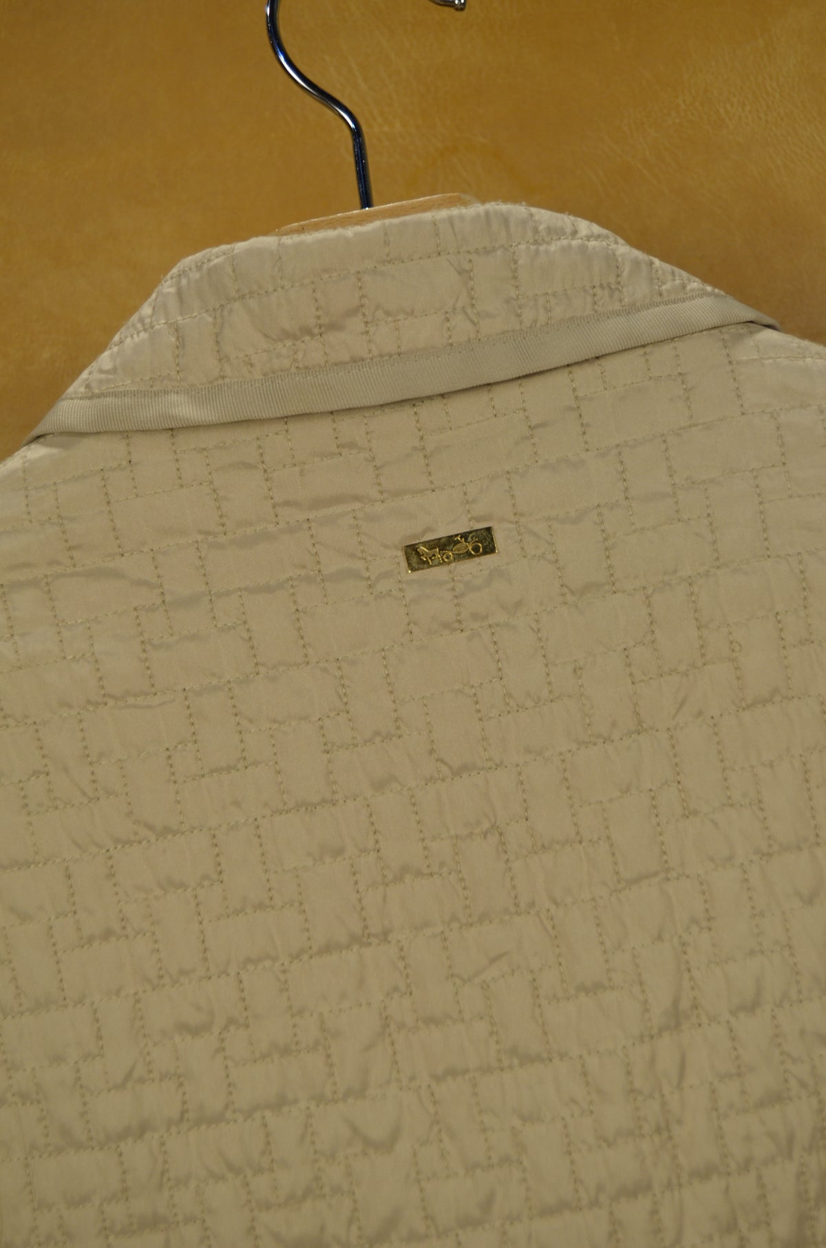 Vintage Weill Beige Quilted Coat