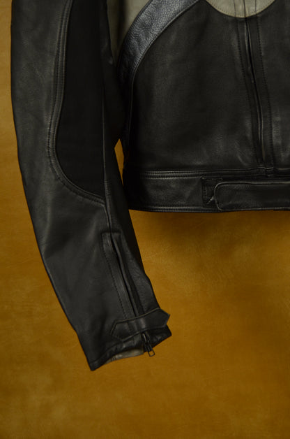 Vintage Leather Biker Jacket