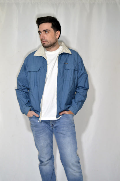 Blue Double-Sided Vintage Sporty Jacket