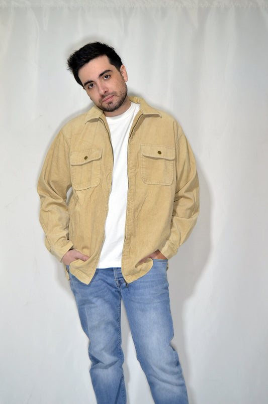 Beige Corduroy vintage Jacket