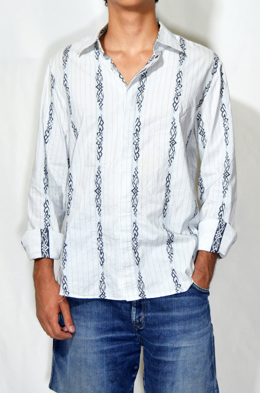 "Kenneth Cole" Vintage Y2K Patterned Shirt
