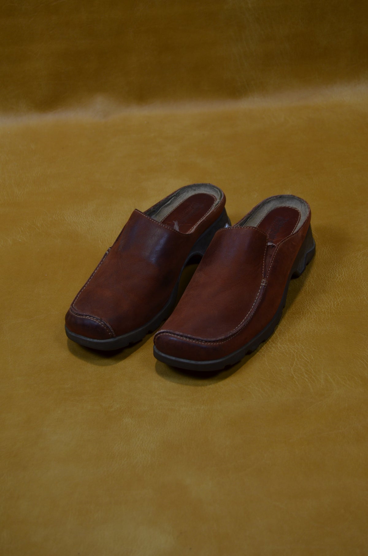 Timberland Brown Leather Clogs