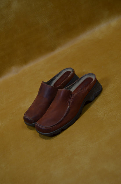 Timberland Brown Leather Clogs