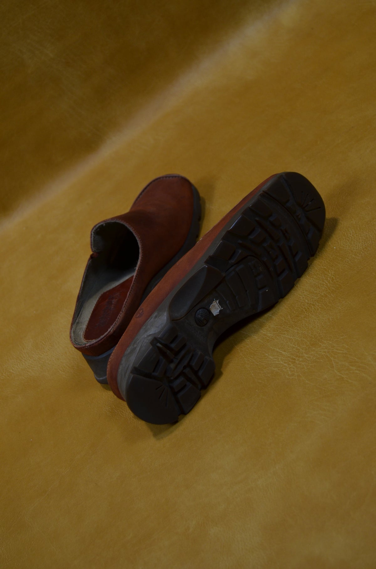 Timberland Brown Leather Clogs