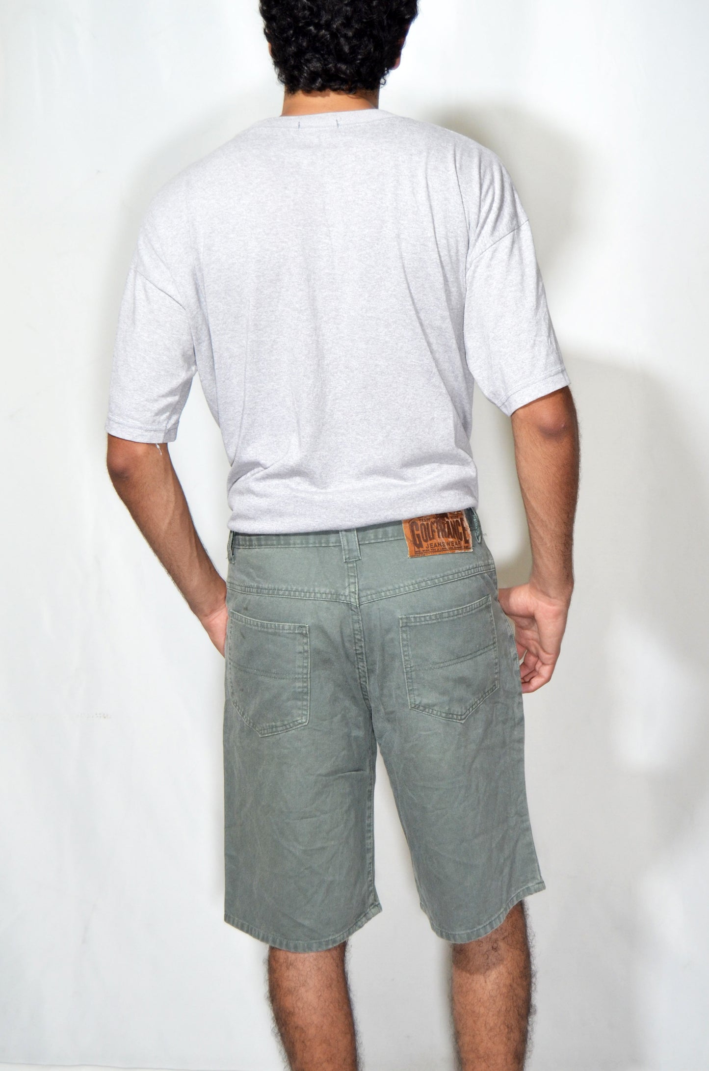 Green Vintage Denim Shorts