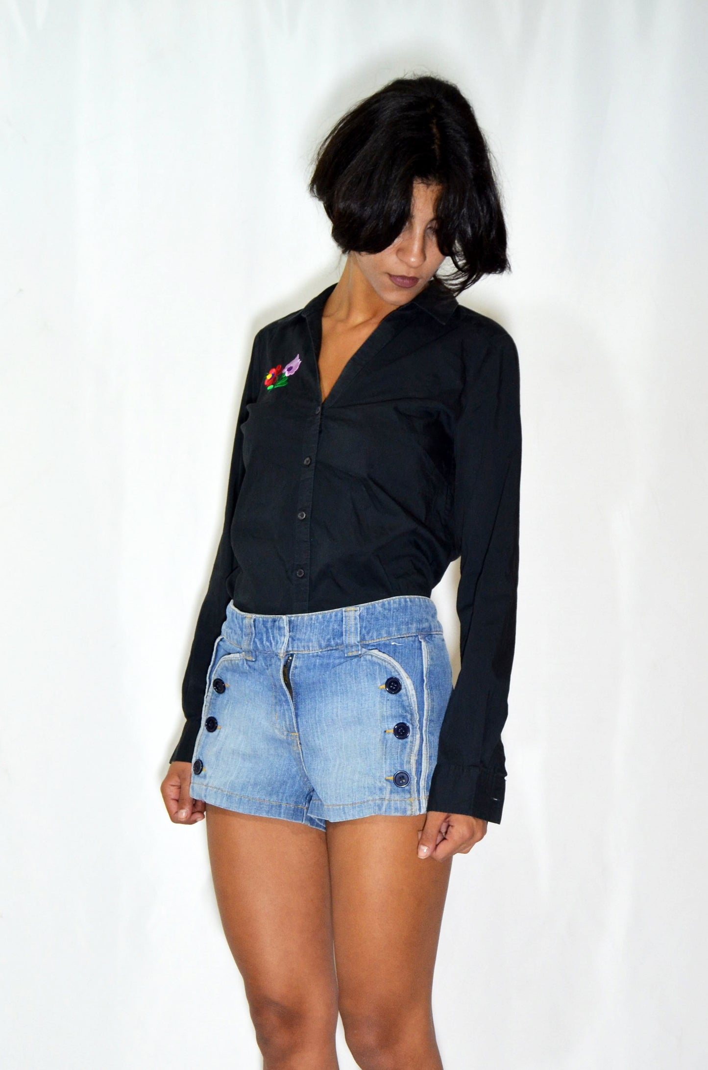 Blue Vintage Denim Shorts