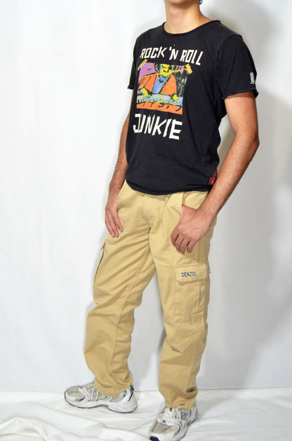 Beige Vintage Ufo Pants
