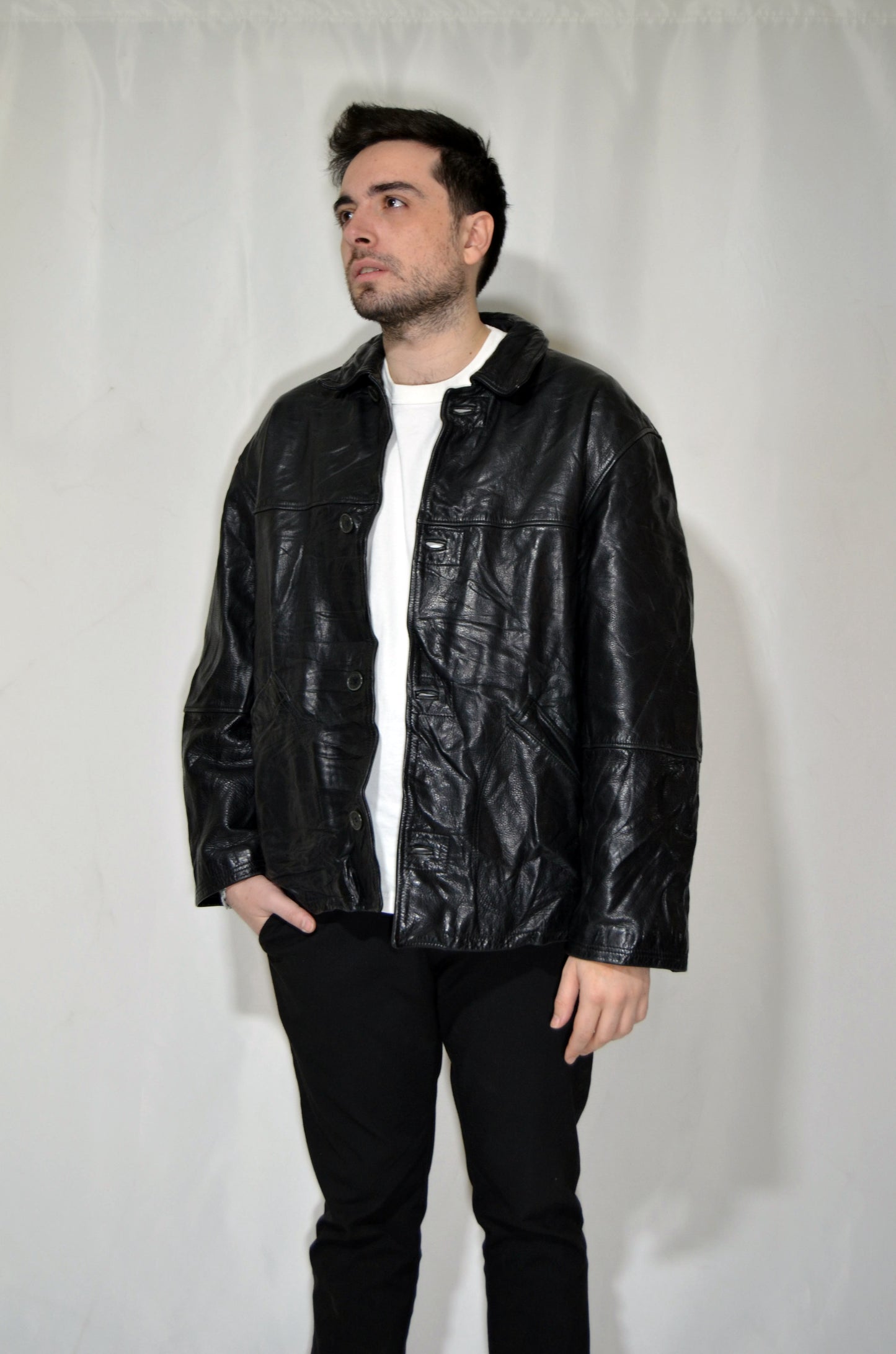 Black Leather Vintage Jacket