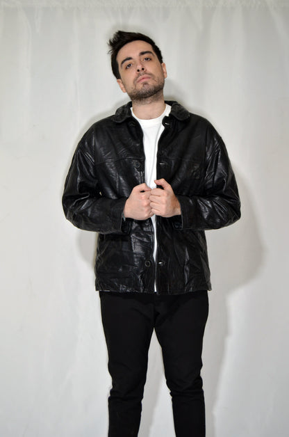 Black Leather Vintage Jacket