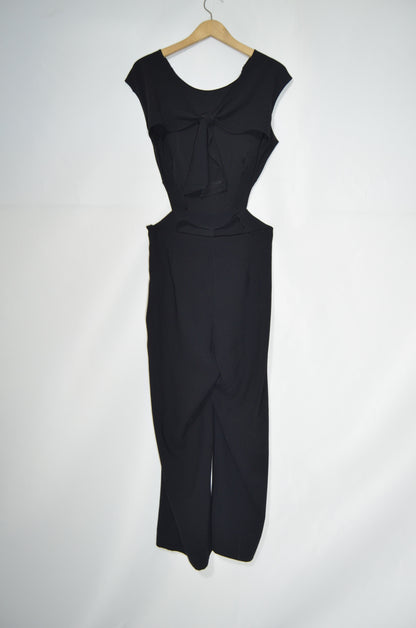 Black Backless Jumpsuit