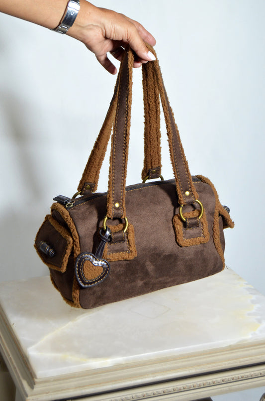 "Candies" Vintage Brown Shoulder Bag