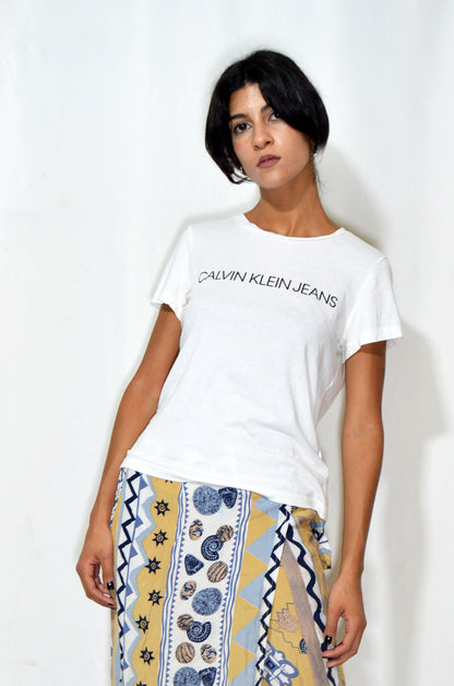 "Calvin Klein" White Vintage Original T-shirt