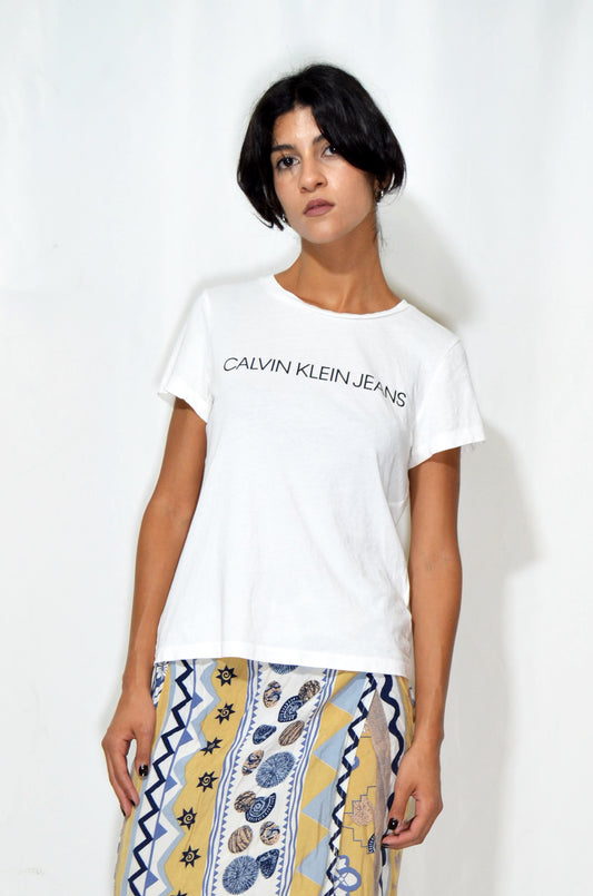 "Calvin Klein" White Vintage Original T-shirt