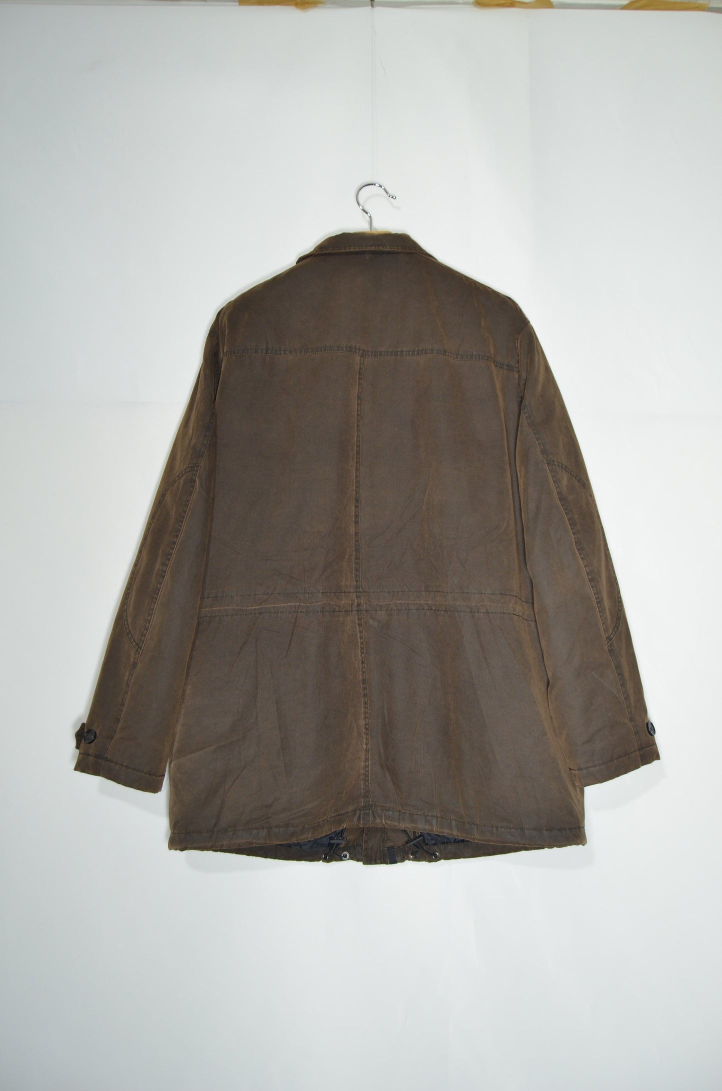 Brown Casual Rain Coat