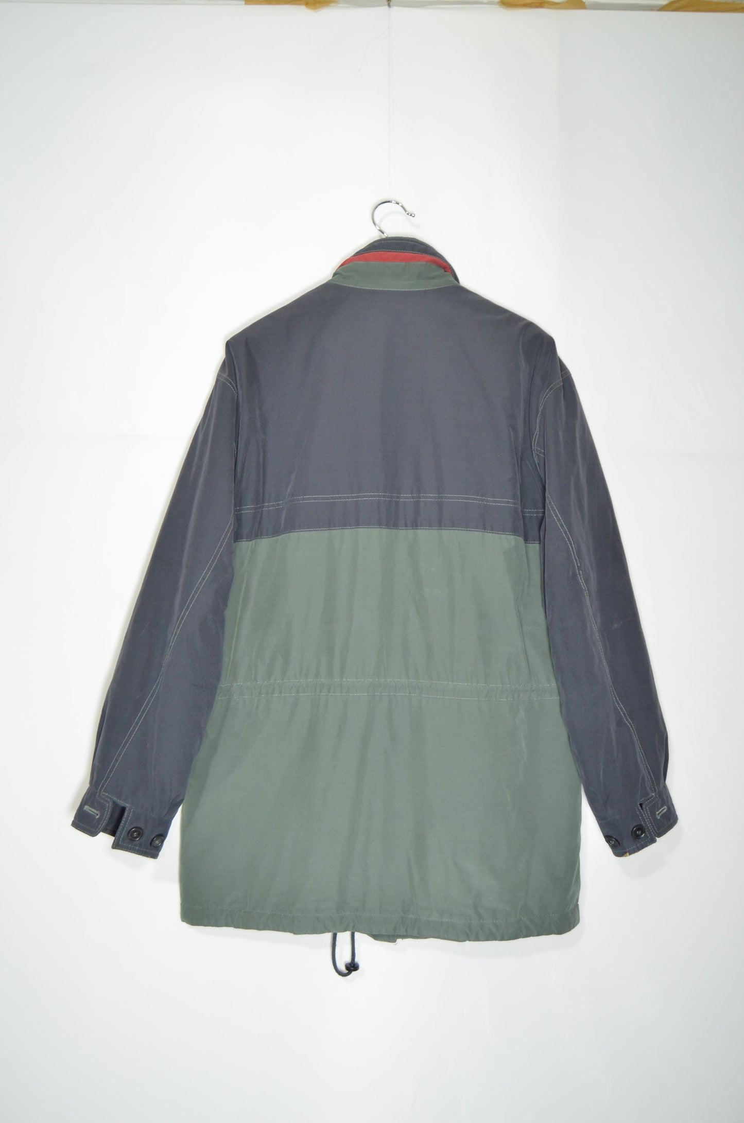 "Westbury" Green & Blue Casual Rain Coat