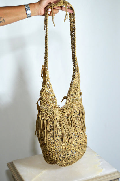 Vintage Woven Straw Bag