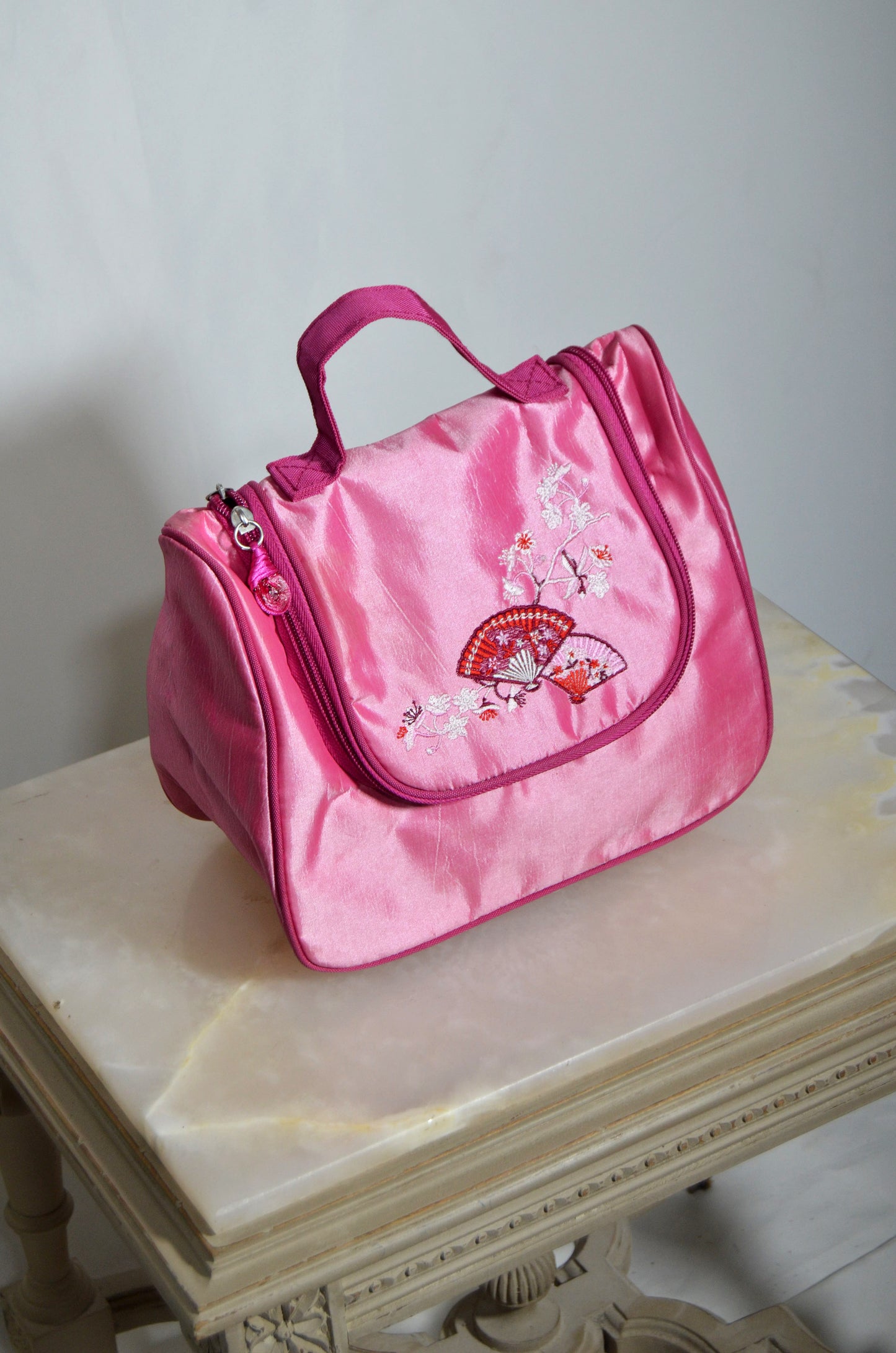 Pink Little Embroidered Hand Bag