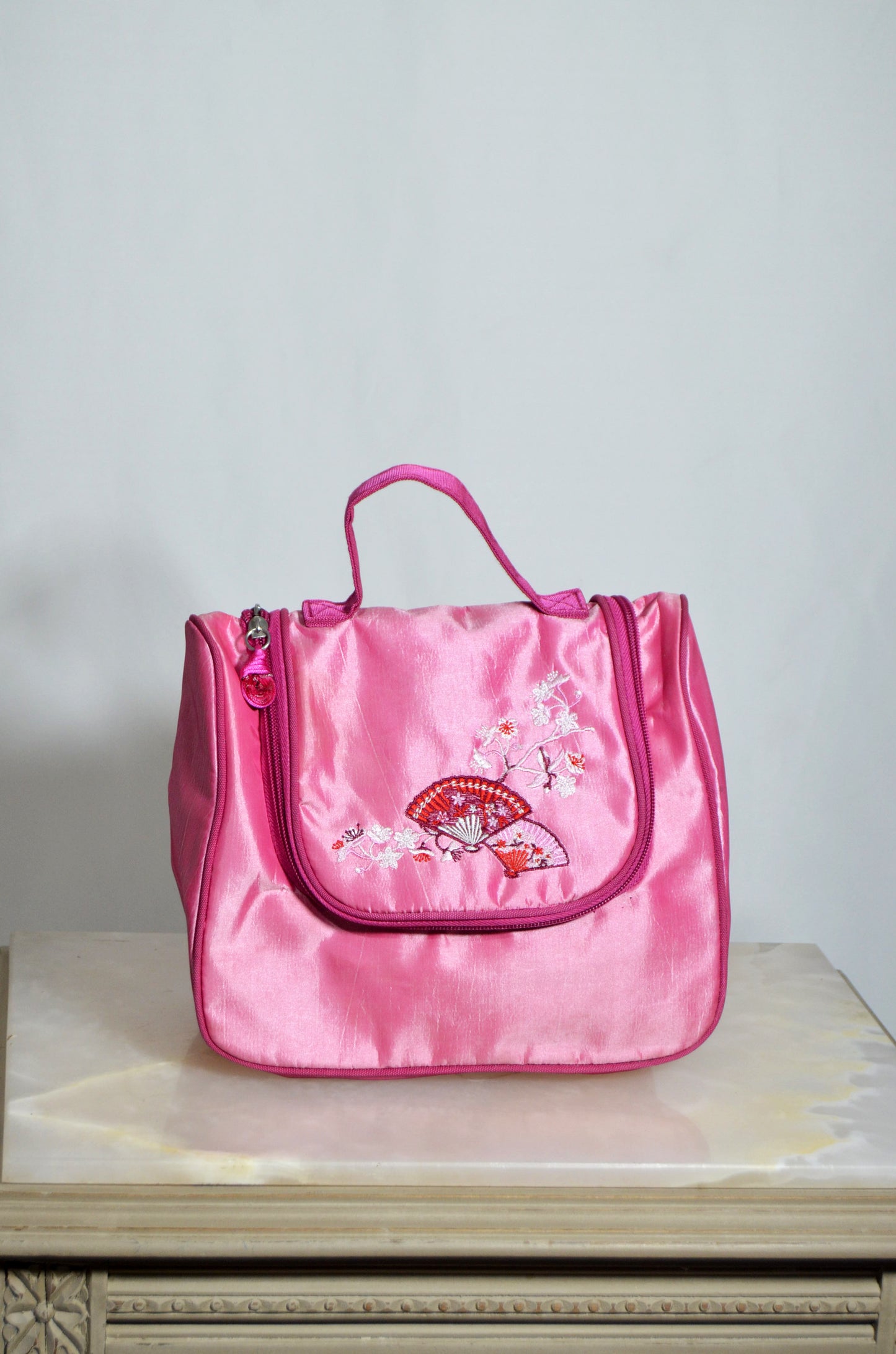 Pink Little Embroidered Hand Bag
