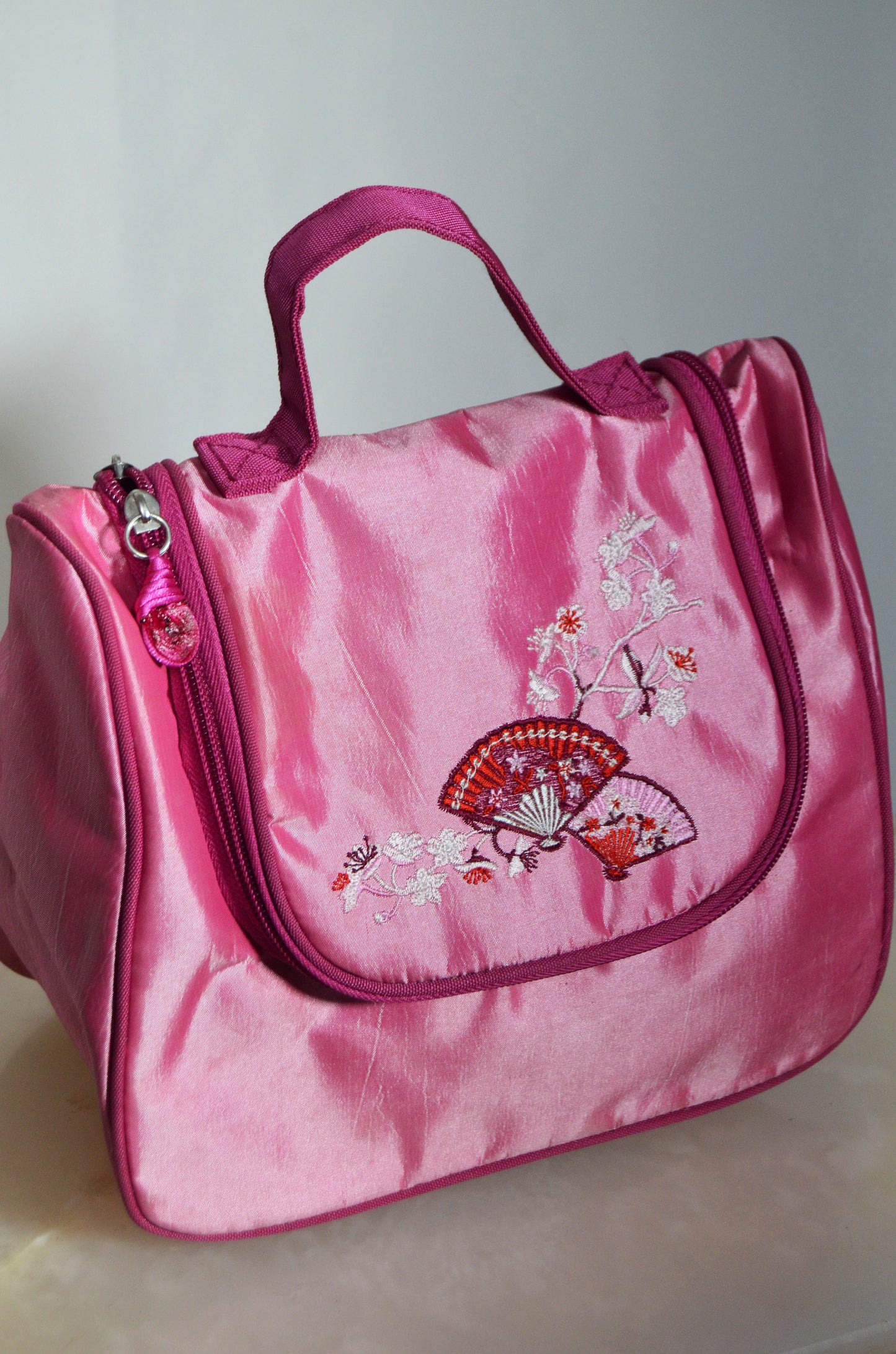Pink Little Embroidered Hand Bag