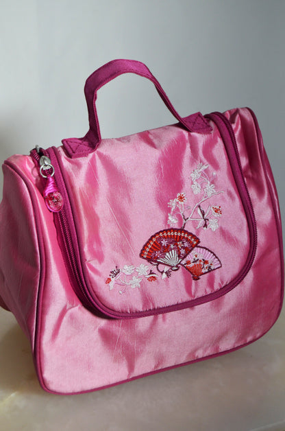 Pink Little Embroidered Hand Bag