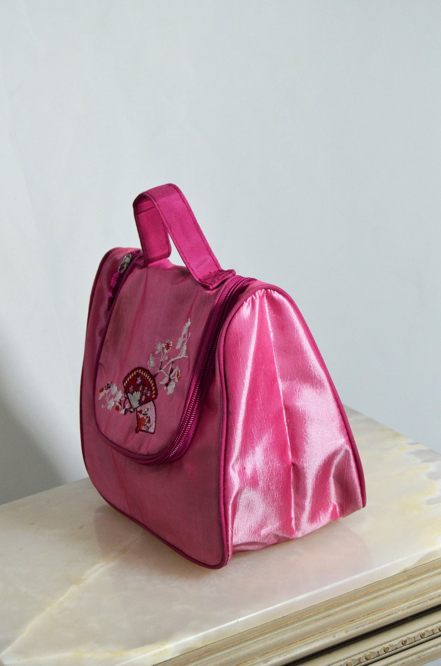 Pink Little Embroidered Hand Bag