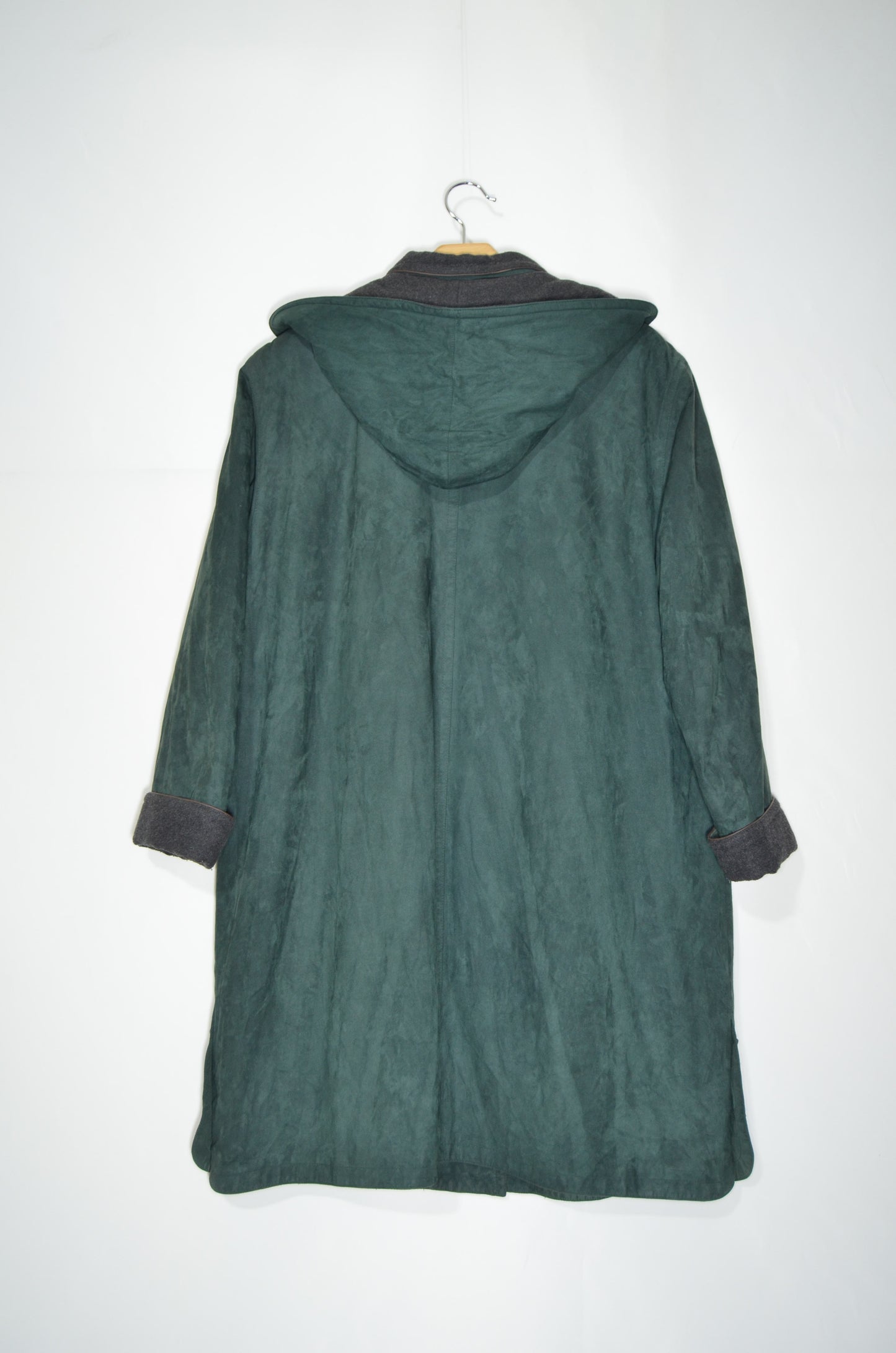 Green Suede Rain Coat