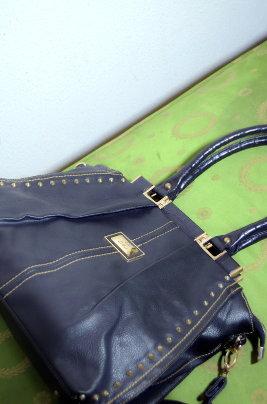 Black Genuine Leather Shoulder Bag