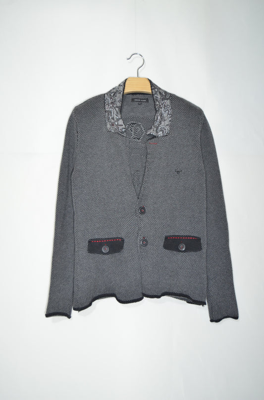 "Philipp Plein" Grey Wool Sweater