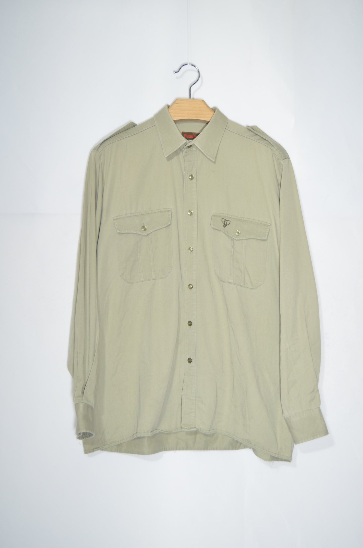 Beige Safari Casual Shirt