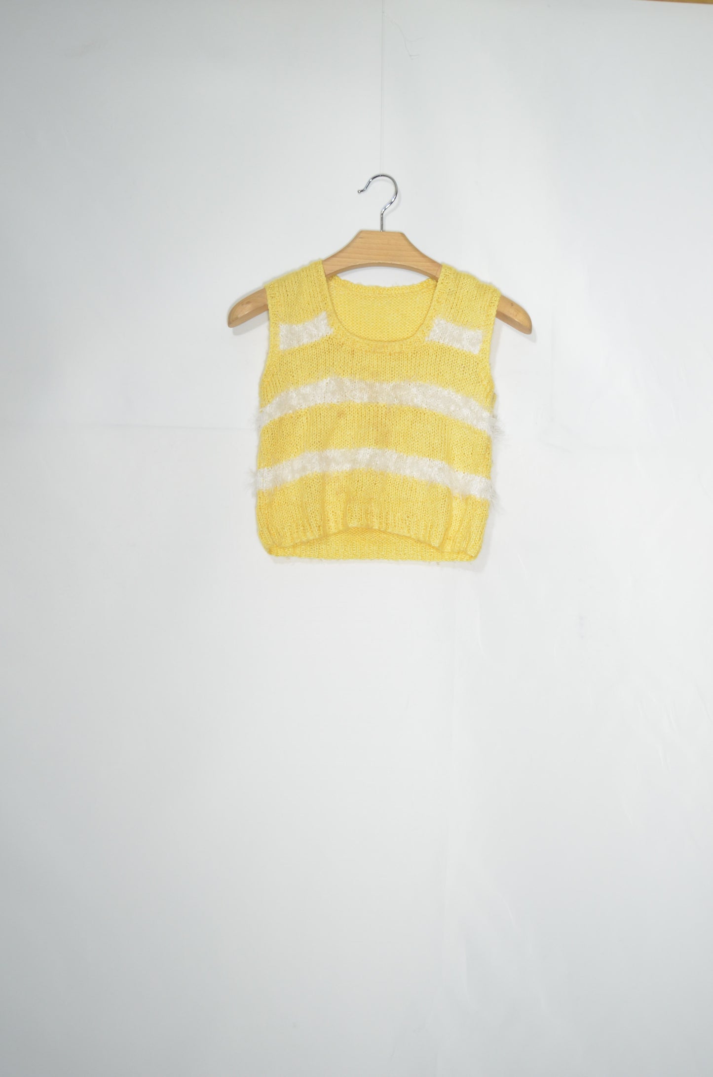 Yellow Wool Stripped Top