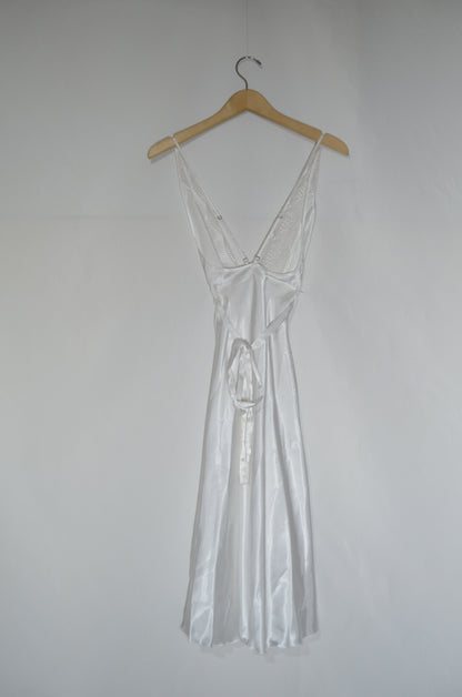 White Silk Nightie with some Lace Details