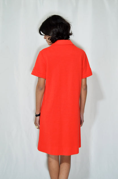 Red Vintage Midi Dress