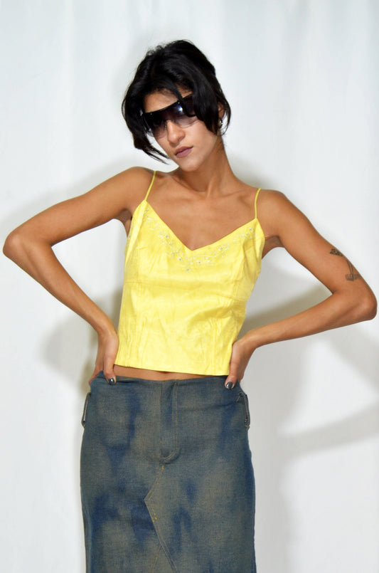 Yellow Vintage Princess Corset