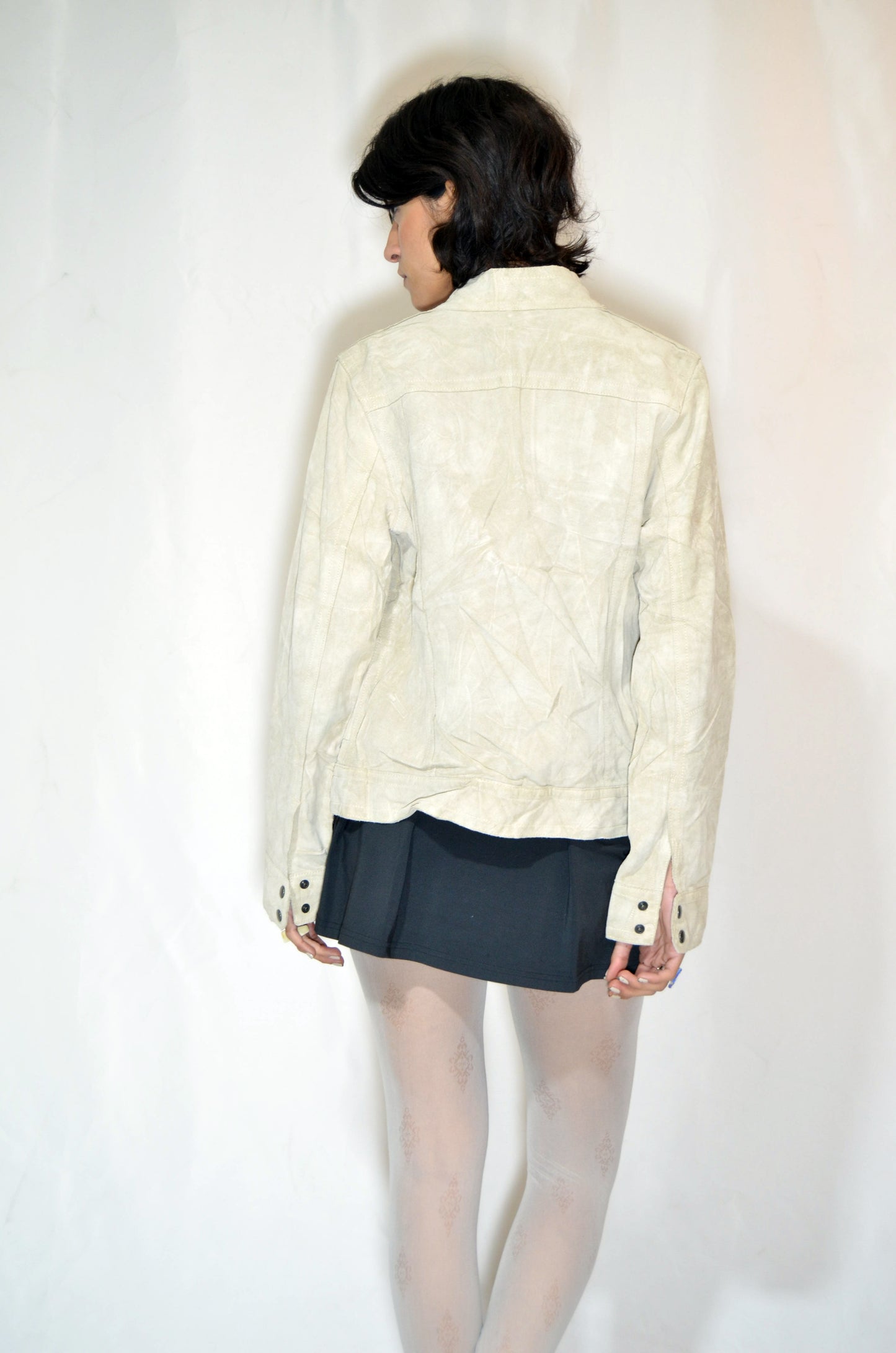 "Banana Republic" White Suede Vintage Jacket