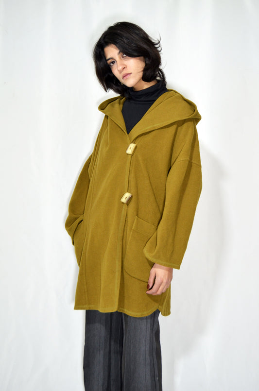 Mustard Wool Vintage Coat