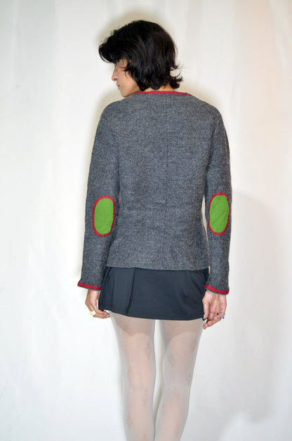 Grey Wool Light Vintage Sweater