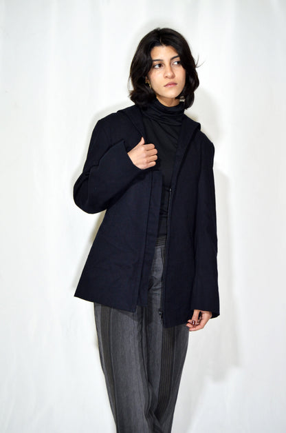 Black 100% Wool Vintage Jacket