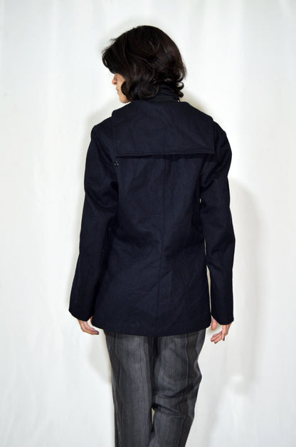 Black 100% Wool Vintage Jacket