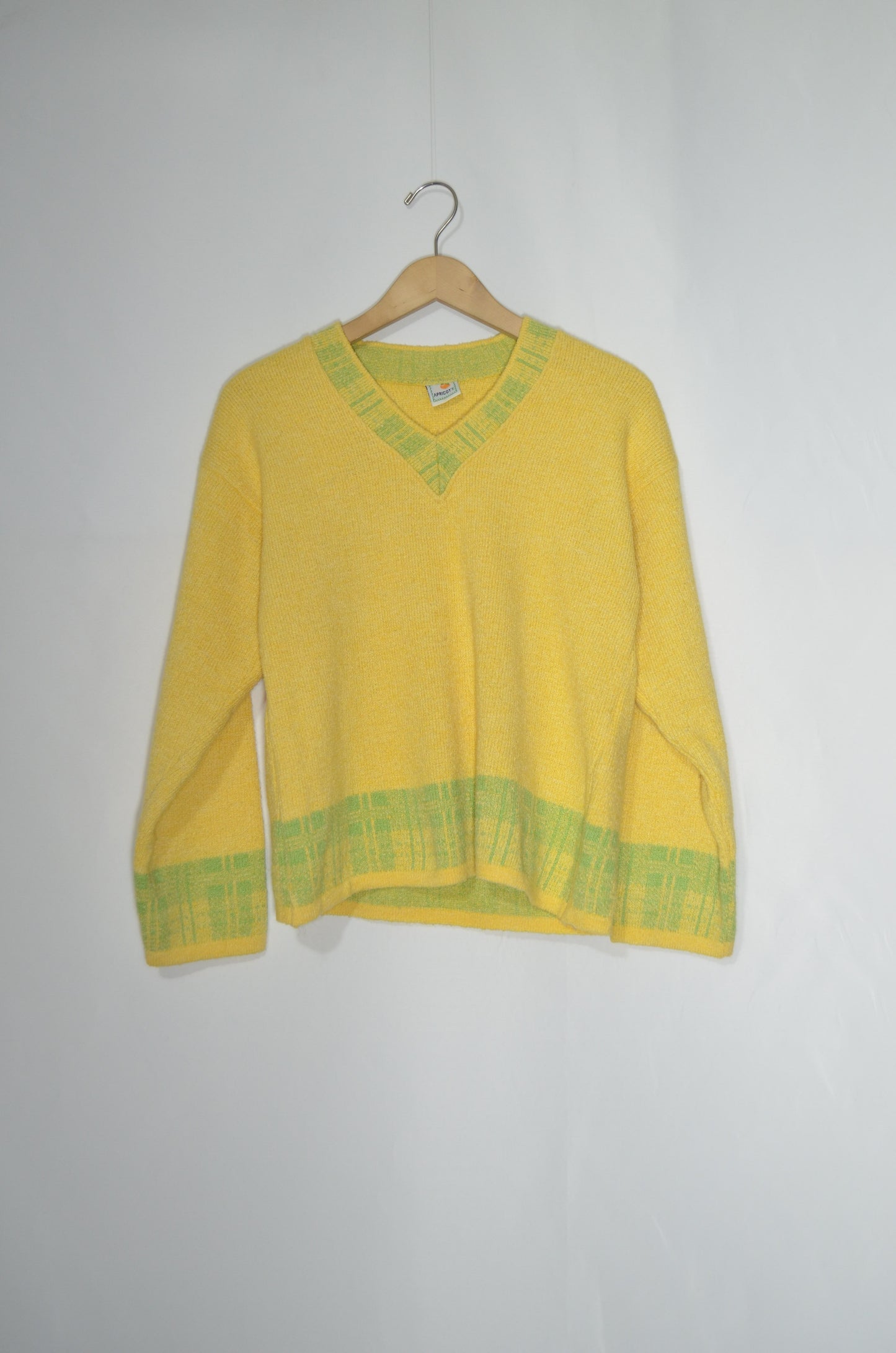 Yellow & Green Wool Sweater