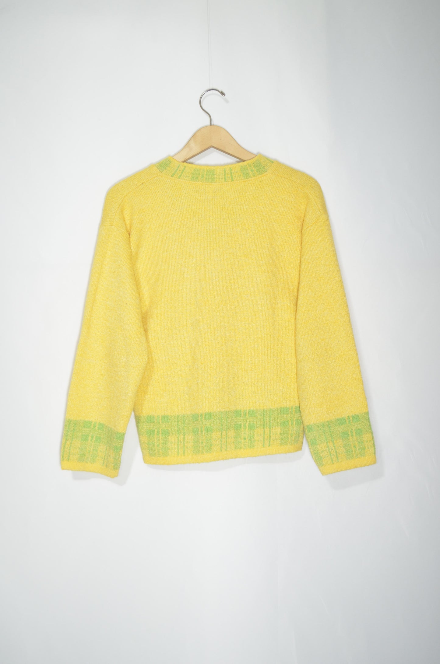 Yellow & Green Wool Sweater