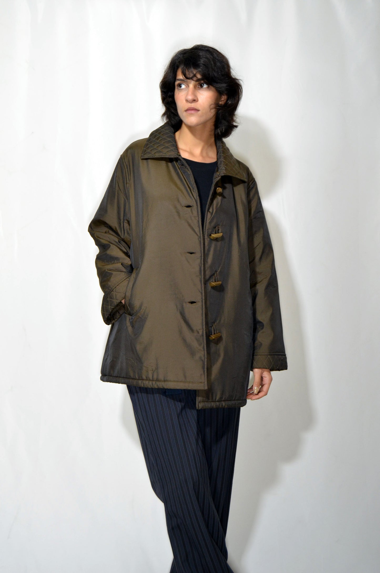 Khaki Vintage Rain Coat