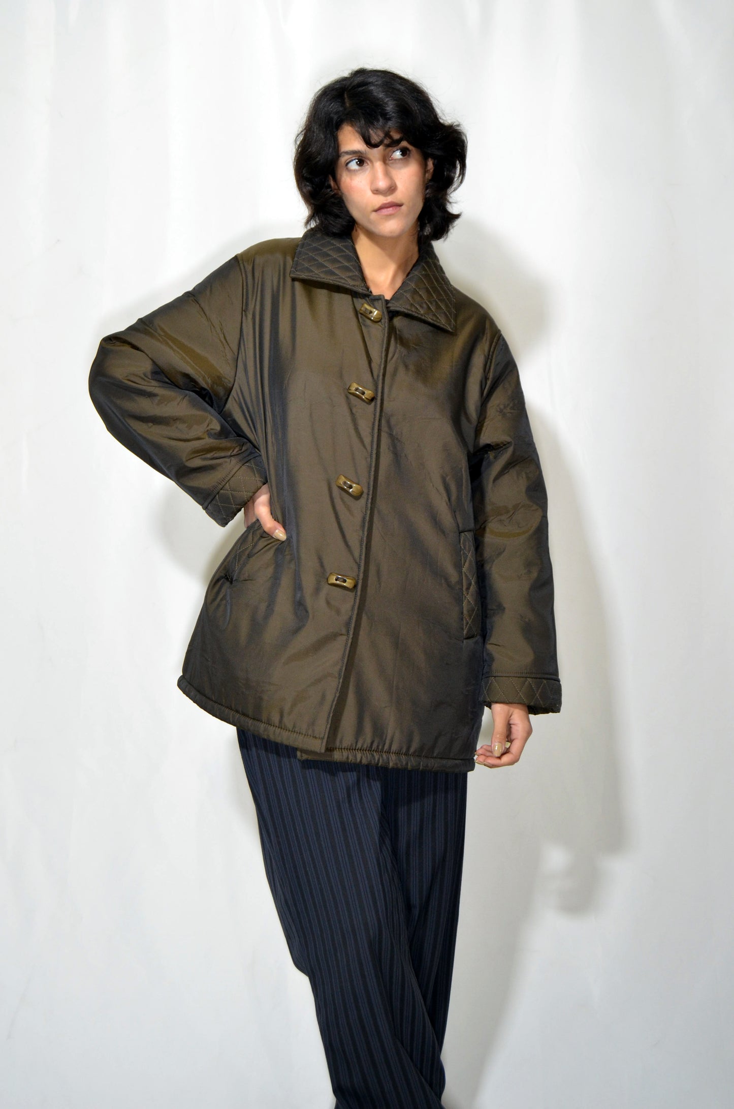 Khaki Vintage Rain Coat