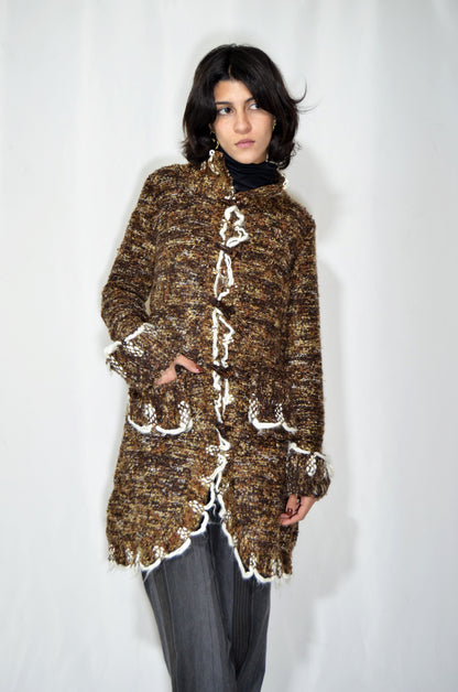 Brown Wool Vintage Coat